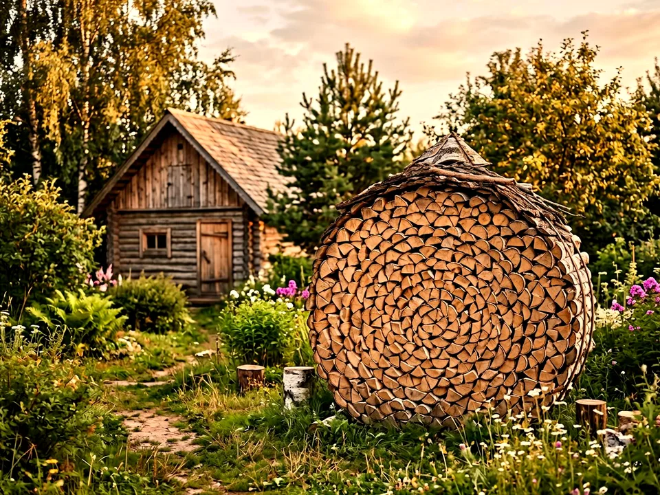 Дуб + укладка в дровник, Руза, улица Новая, 12